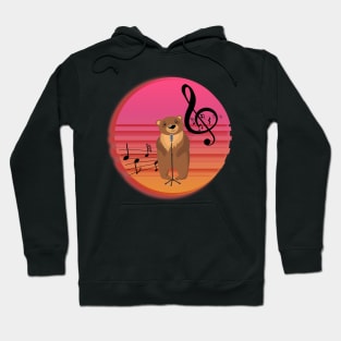 Funny Bear Singing Hoodie